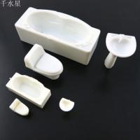 洁具（套装）DIY沙盘模型材料 卫浴用品模型卫生间摆件模型三件套