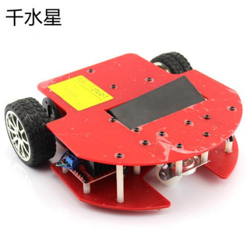 zhuiz智能小车 DIY漫游 趣味51单片机制作套件 防跌落机器人模型
