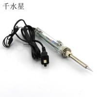 黄花60w恒温电烙铁 DIY制作模型 家用维修焊接工具烙铁笔 电焊笔 洛铁架