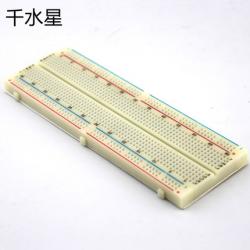 830面包板(白色) 电路测试 电子diy制作模型万能板 实验板...