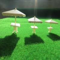 模型太阳伞 DIY沙盘建筑模型材料 沙滩公园户外休闲场景玩具摆件