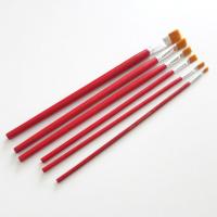 红杆尼龙涂色画笔套装 上色笔 DIY制作工具 模型制作丙烯涂色笔