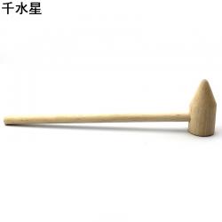 9.5*190MM原色木质小锤子(锤头28*55）木槌木锤子 模型制作工具