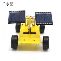 双电池板太阳能小车1号 光能转换手工模型玩具 DIY创客培训套件