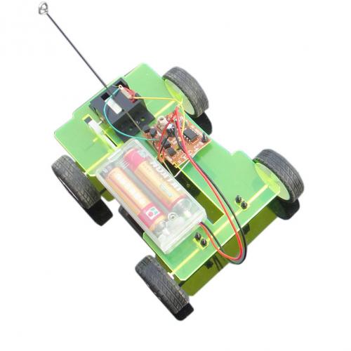 高速两通遥控车 DIY手工 齿轮玩具 科技小制作 创意科学实验玩具