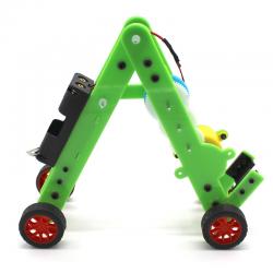 DIY机械爬行虫(绿色) 伸缩蠕动机器人模型玩具 中小学生实验教材