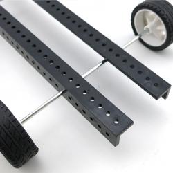 角型长条1115 塑料条型材 带孔连接配件DIY科技小制作玩具配件