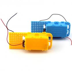 三合一多功能电池盒DIY塑料玩具车配件3/4.5V输出 带线开关...