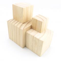 松木块 小木头DIY模型材料 木工手工木片板材 正方形木块 方木