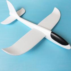 手抛飞机 DIY飞机模型 静态泡沫飞机玩具 滑翔机耐摔手抛滑翔机