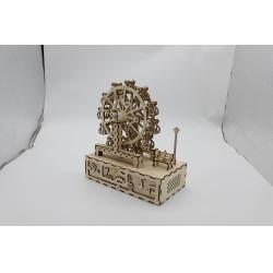 动感摩天轮 创意diy木质手工制作儿童成人拼装木质八音盒礼物礼品