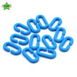 diy塑料链条蓝色 幼儿园儿童创意组合小玩具自制装饰挂件手工材料
