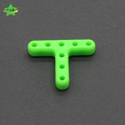 八孔T型杆塑料带孔连接件diy手工科技小制作小发明模型材料2mm孔