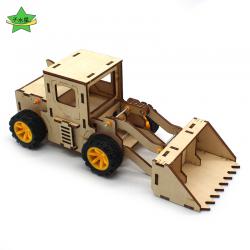 铲车模型1号科技小制作diy中小学生手工课拼装车小发明玩教具套件