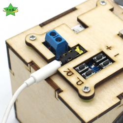 diy木质音箱科普手工模型材料包1号 stem创意趣味科技制作小发明