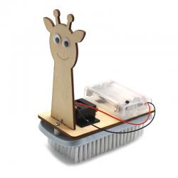 [星之河畔]长颈鹿刷刷车 幼儿园儿童DIY拼装模型玩具趣味科学实验科技小制作