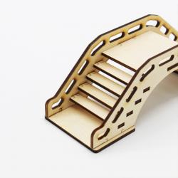[星之河畔]小拱桥 幼儿园学生手工课区域材料DIY创意木制拼装立体模型玩具