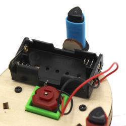 [星之河畔]三足涂鸦机器人 儿童小学生木制创意DIY手工拼装模型小制作玩具