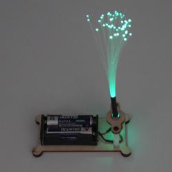 [星之河畔]光纤灯 趣味科学物理小实验儿童创意木制DIY模型玩具科技小制作