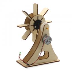 [星之河畔]水力发电叶轮 儿童木制DIY拼装模型玩具简单科学物理实验小制作