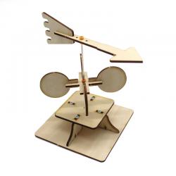 [星之河畔]风向标 DIY小制作检测风力风向趣味科学实验发明创意木质儿童玩具