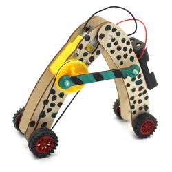 [星之河畔]虫子机器人 儿童创意木制DIY手工拼装模型玩具趣味科技小制作发明