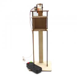 [星之河畔]电梯原理 儿童科学物理实验steam教具创意木制DIY拼装模型小制作