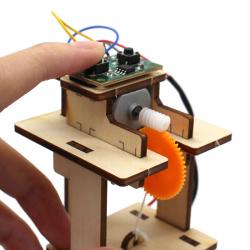 [星之河畔]电梯原理 儿童科学物理实验steam教具创意木制DIY拼装模型小制作