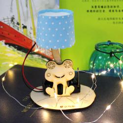 [星之河畔]青蛙小台灯 儿童卡通创意DIY手工拼装小制作模型材料包