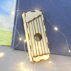 [星之河畔]橡皮筋古筝 小学生手工课简单自制创意拼装木质玩具diy科技小制作