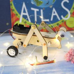 [星之河畔]小蚂蚁机器人 创意木制手工DIY拼装模型玩具材料包趣味科技小制作
