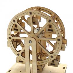 [星之河畔]双层摩天轮 生日节日礼物创意木制DIY建筑拼装模型摆件小制作玩具