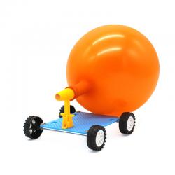 气球小车 亲子手动木制拼装创意玩具教具科技DIY小制作