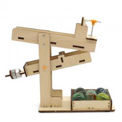 [星之河畔]趣味轨道球 科学物理实验创意木制DIY玩具科技小制作手工拼装模型