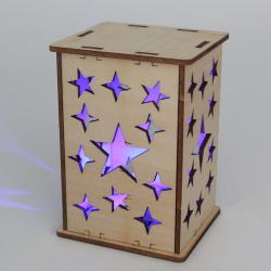 瓶中星 木制DIY炫彩星空灯玩具科技小制作科学实验材料包