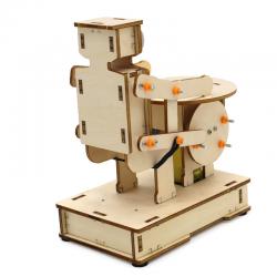 打鼓机器人2号趣味拼装科技小发明玩具材料包diy学生手工小制作