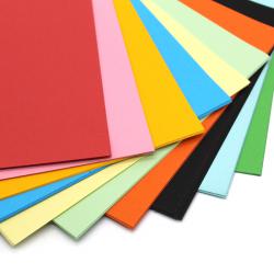 彩色卡纸A4(1包50张)中小学生手工折纸厚diy剪纸幼儿园绘画纸材料