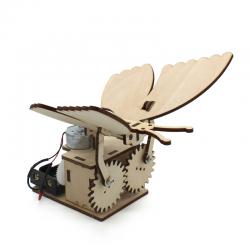 涂色机械蝴蝶1号小学生diy手工拼装玩具科技小制作模型材料包儿童