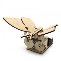 涂色机械蝴蝶1号小学生diy手工拼装玩具科技小制作模型材料包儿童