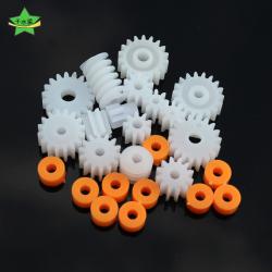 26种主轴齿轮包蜗杆直齿塑料齿轮轴套diy手工科技小制作玩具配件