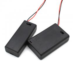 7号带盖带开关电池盒手工制作玩具diy配件两节三节3V 4.5V电源盒