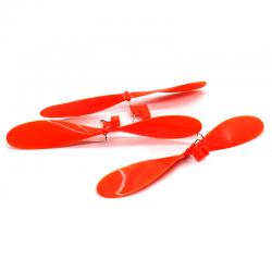 橡皮筋飞机螺旋桨套装手工DIY滑翔机模型玩具动力风叶飞翼 长18cm