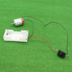 带开关带电池盒130电机 手工DIY简易电路小制作模型套件电子配件
