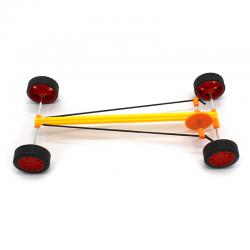 [画中麦田]橡皮筋小车 diy科技小制作弹性动力实验拉力小车儿童玩具实验教具