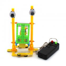 [画中麦田]大脚机器人 diy科技小制作遥控机器人模型地摊玩具学生实验教具