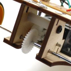 [星之河畔]无线遥控小车自制玩具 手工拼装木质模型玩具车DIY套件