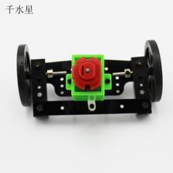 转向前桥ZX1 自制小车模型 前轮转向总成 diy转向系统 手工材料