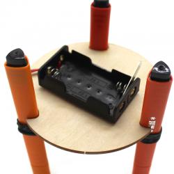 [星之河畔]木质拼装玩具diy小学生科技小制作套装画画机器人 涂鸦机器人