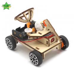 战地雷达车1号皮带传动科技小制作模型玩具学生手工DIY小发明材料
