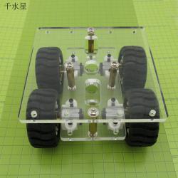 亚克力N20智能小车 N20减速电机小车底盘机器人 DIY模型微型车架